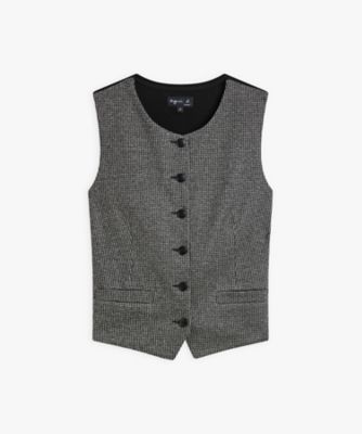 90s フランス製 agnes b. SPECIAL スエード ベスト ジレ JJB9 GILET ジレ（G581JJB9000） | agnes b