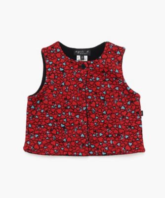 ＜agnes b. ENFANT (Baby&Kids)＞ＪＩＫ６　Ｅ　ＧＩＬＥＴ　キッズ　リバーシブルジレ（Ｇ７９９ＪＩＫ６４５３）