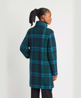 タータンチェック コットン ウール コート ”Aimee