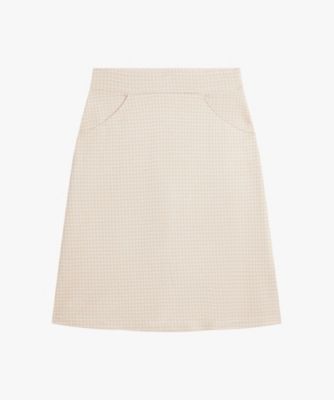 ＜agnes b. (Women)＞千鳥格子　ジャカード　スカート　”Ｌｙｒｉｑｕｅ”（Ｉ３９７ＪＫＮ２３１６）