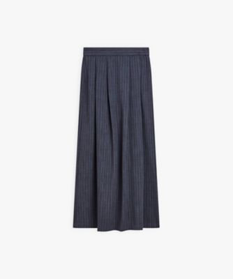 ＜agnes b. (Women)＞ピンストライプ　ロング　スカート　”Ｅａｒｌｙ　Ｒｉｖｅｒ”（Ｉ５３４ＪＪＷ４６０６８）