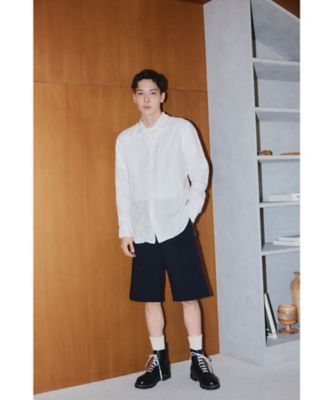 Men's Linen Canvas Long Sleeve Shirt "Andre" (JJA7UAF93114)