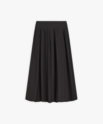 ＜agnes b. (Women)＞シルク　ロング　フレアスカート　”Ｇｒａｎｄ　Ｈｏｔｅｌ”（Ｋ４５２Ｕ１３２０００）