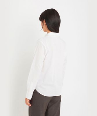 Agnes b アニエスベー 開襟シャツ ブラウス white FRANCE製 トップス/シャツ｜ウィメンズ｜agnès b.｜アニエスベー公式