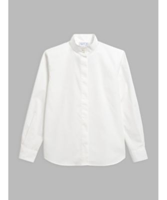 ＜agnes b. (Women)＞ＵＢＬ１　ＣＨＥＭＩＳＥ　スタンドカラーシャツ（Ｌ６８９ＵＢＬ１０１０）