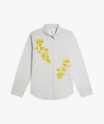 HOUSE OF LOTUS◆長袖シャツ/M/ポリエステル/BLK/302320-13-120-95-020 HOUSE OF LOTUS｜コットン シフリー 刺繍 ブラウス 302310-13