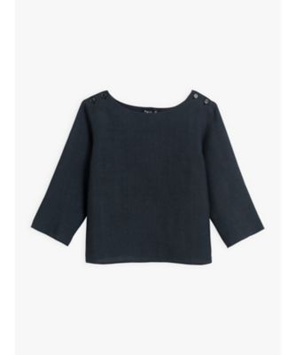 ＜agnes b. (Women)＞ＵＡＦ９　ＨＡＵＴ　リネンブラウス（Ｌ８０８ＵＡＦ９８９０）