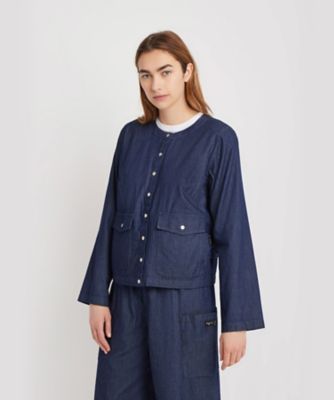 デニム 長袖 シャツカーディガン（L894TV366060） | agnes