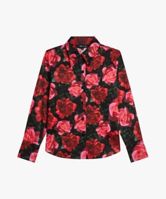 フローラルプリント コットン 長袖 ブラウス ”Jimi