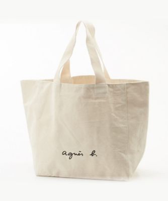 ＜agnes b. (Women)＞ＷＥＢ限定　ロゴトートバッグ　（ＧＯ０３‐０１）（Ｍ１９１ＶＳＡ９０１０）