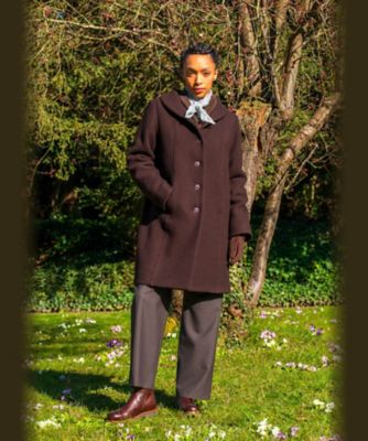 ウール ショールカラー ミディコート（MC16UV22380