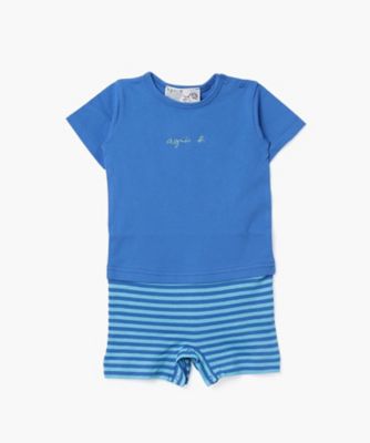 ＜agnes b. ENFANT (Baby&Kids)＞　Ｋ３３０　Ｌ　ＧＲＥＮＯＵＩＬＬＥＴＴＥ　ベビー　コンビネゾン（Ｎ６００Ｋ３３０６１３９）