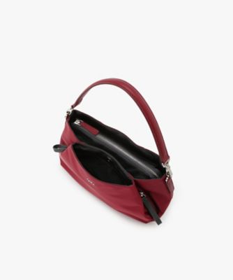 アニエスベー　リバーシブルショルダーバッグ　赤×チェック　美品　匿名配送 アニエスベー リバーシブルショルダーバッグ 赤×チェック 美品