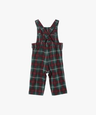ベビー タータンチェック ジャージー サロペット