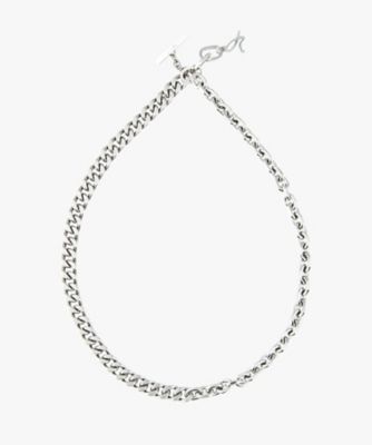 ＜agnes b. (Women)＞【ユニセックス】ＷＥＢ限定　Ｈ９２２　ＣＯＬＬＩＥＲ　ＳＩＬＶＥＲ　ＬＩＮＩＮＧ　ネックレス（ＮＩ７７Ｈ９２２９１０）