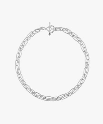 ＜agnes b. (Women)＞ツイスト　フープ　ネックレス　”Ａｎｃｈｏｒ　Ｋｎｏｔ”（ＮＪ３３Ｈ９２２９１０）