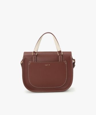 アニエスベー レザーバッグ レザー 2wayショルダーバッグ ”City” ZAS02－01