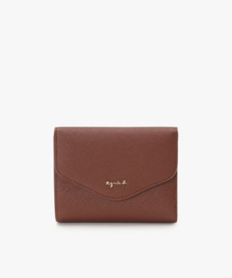 ＜agnes b. (Women)＞レザー　二つ折りウォレット　ａｖａ（ＴＡＷ０２－０１）（Ｏ７８５ＶＬＥ４３６５）