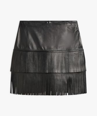 【SALE】agnes b. (Women)/アニエスベー CUT1 JUPE スカート(O828CUT1000) 000ブラック ミニスカート【三越伊勢丹/公式】