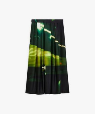 agnesb フォトプリント フレアースカート フォトプリント フレアスカート ”Tunnel de Saint
