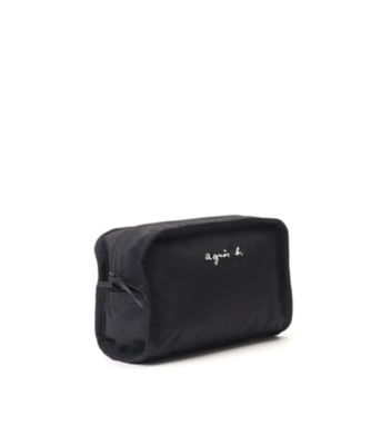 【極美品】アニエスベー Voyage サークルバッグ ポーチ 肩掛け レザー 黒 ポーチ （VAT01－06）（P094VNT2000