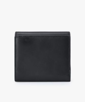 agnes b. 三つ折り財布 黒 XAW04-01 ウォレット　ロゴメタル ウォレット （XAW04－01）（P399VCM9000