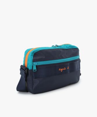 美品 アニエスベー ショルダーななめかけ ウエストポーチ ロゴ