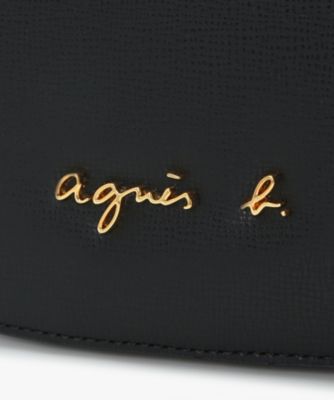 未使用保管 agnes b. バニティ ショルダーバッグ 2way レザー 黒 未使用保管 agnes b. バニティ ショルダーバッグ 2way レザー 黒