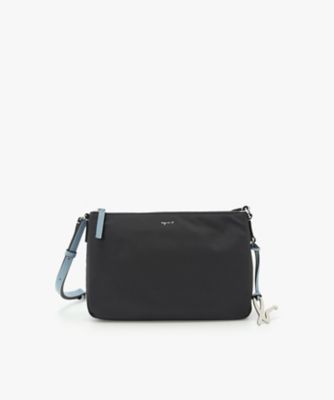 ＜agnes b. (Women)＞ナイロン　ミディアム　ショルダーバッグ　（ＺＡＳ１０－０６）（Ｐ７５６ＶＮＵ３６７７）