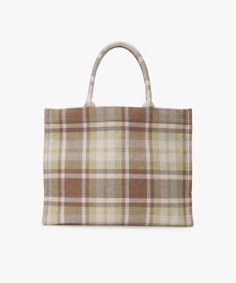 チェック ラージ トートバッグ ZAX03－01