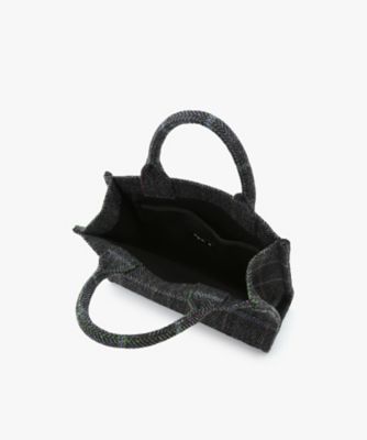 値下げ中  MADELEINE B&Bプレゼント(匿名配送) チェック ウール スモール トートバッグ ZAX03B－01