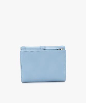 未使用 アニエスベー 三つ折り財布 コンパクトウォレット ブルー レザー 三つ折り ウォレット ZAW03－01 ｜agnès b. VOYAGE FEMME