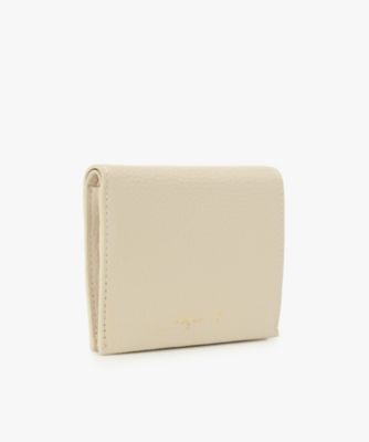 agne's b. アニエスベー AW11F01 二つ折りウォレット Dブラウン レザー 二つ折り ウォレット （ZAW02－01