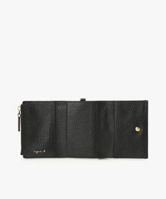 【良品】agnes b. アニエスベー 三つ折財布 黒 オールレザー 楽天市場】アニエスベー agnesb 財布 レディース 三つ折り 3