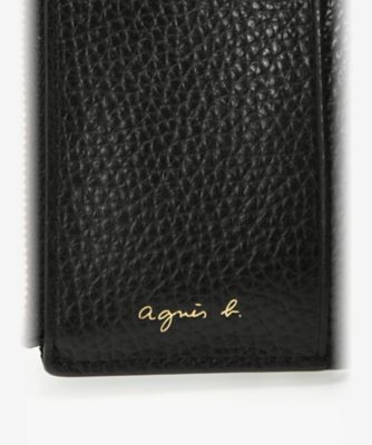 未使用　agnes b. レザー三つ折り財布　デカロゴ　ブラック　黒 楽天市場】アニエスベー 財布 ロゴ 三つ折り財布 レザー 革