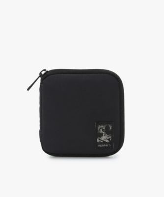 agnes b. HOMME (Men)/アニエスベー オム ナイロン ラウンドジップ 二つ折り ウォレット Trip ZAH02-01(P805VNU4000) 000ブラック 財布・マネークリップ【三越伊勢丹/公式】