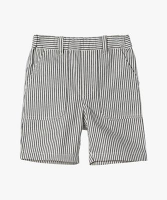 ベビー ストライプ コットン ハーフ パンツ ”Poches
