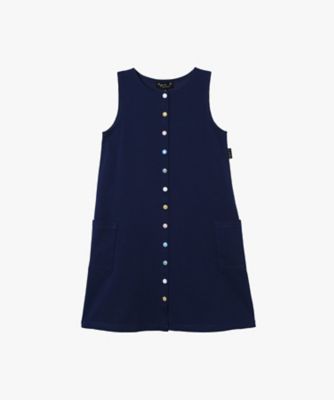 ＜agnes b. ENFANT (Baby&Kids)＞キッズ　マルチカラー　コットン　ノースリーブ　ワンピース　”Ｂａｒｂｉｅ”（Ｑ８８０Ｊ０００６８０）