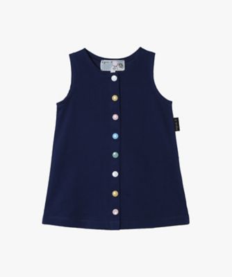 ベビー マルチカラー コットン ノースリーブ ワンピース ”Barbie