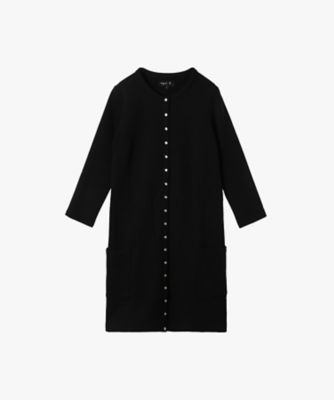 ＜agnes b. (Women)＞オーガニックコットン　メルトン　七分袖　カーディガンプレッション　”Ｒｏｂｅ”　（Ｑ９５８Ｍ４３４０００）