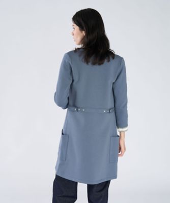 オーガニックコットン メルトン 七分袖 カーディガンプレッション