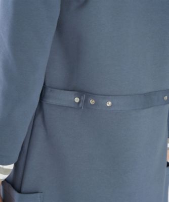 オーガニックコットン メルトン 七分袖 カーディガンプレッション