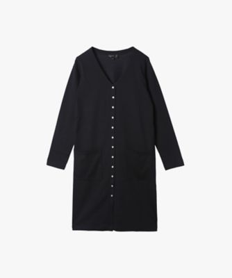 ＜agnes b. (Women)＞コットン　Ｖネック　カーディガンプレッション　ワンピース（ＱＤ３５ＪＩＢ３６４３）