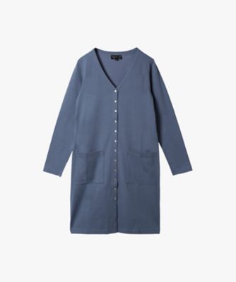 ＜agnes b. (Women)＞コットン　Ｖネック　カーディガンプレッション　ワンピース（ＱＤ３５ＪＩＢ３８０６２）