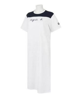 ＜agnes b. (Women)＞ＪＦＤ９　ＲＯＢＥ　ＡＲＥＮＡ　ａｇｎｅｓ　ｂ．　ｘ　ａｒｅｎａ　ジャージワンピース（ＱＦ１７ＪＦＤ９０１０）