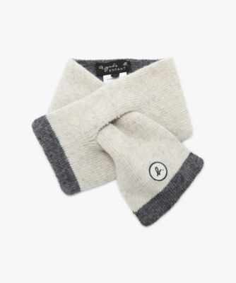 ＜agnes b. ENFANT (Baby&Kids)＞キッズ　”ｂ．”　ロゴ　マフラー　（ＳＣ０６ＡＣ６２０２７）