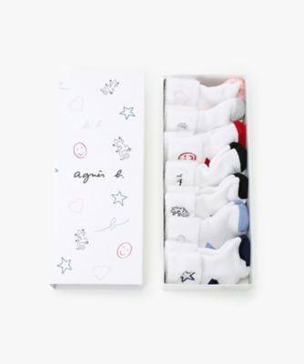 ＜agnes b. ENFANT(Baby&Kids)＞ＡＣ４３　Ｌ　ＳＯＣＫＳ　ベビー　ソックスギフトセット（ＳＯ１２ＡＣ４３００００）