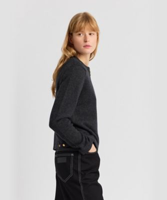 Agnes b カーディガン　ジップアップ　アルパカ混　黒　L 3 Agnes b カーディガン ジップアップ アルパカ混 黒 L 3 - メルカリ