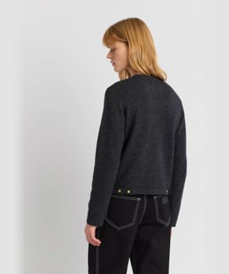 カシミヤ カーディガン ”Zip”（TT38LU31880） | agnes b