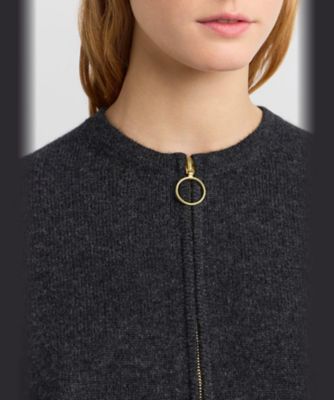 カシミヤ カーディガン ”Zip”（TT38LU31880） | agnes b